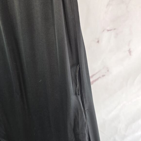 Anthropologie Jumpsuit Womens Small Black Satin Wide Leg Tank Keyhole Graham - Picture 13 of 14